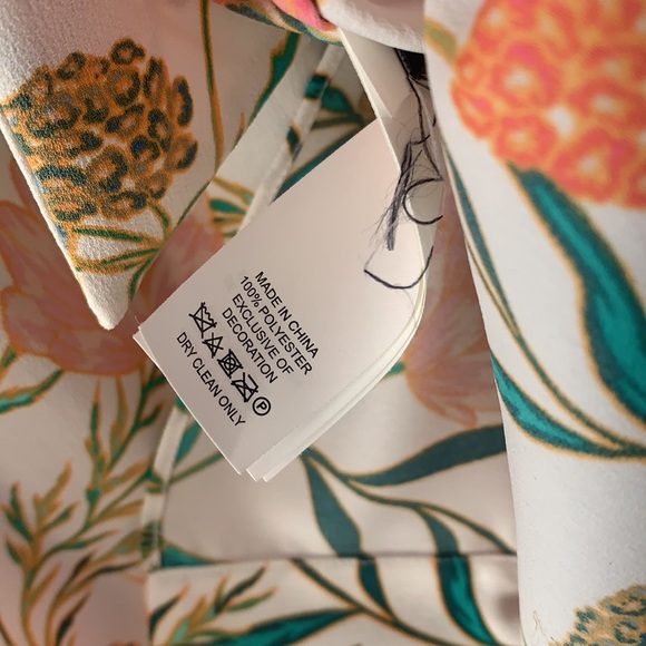 Kate Spade Blossom Tie Neck Blouse - Picture 11 of 14